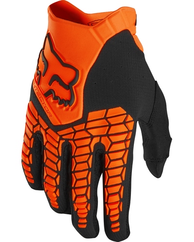 Gants Moto Cross FOX Pawtector orange