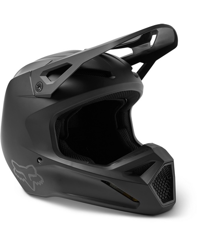 Casque Moto Cross FOX V1 kid noir mat