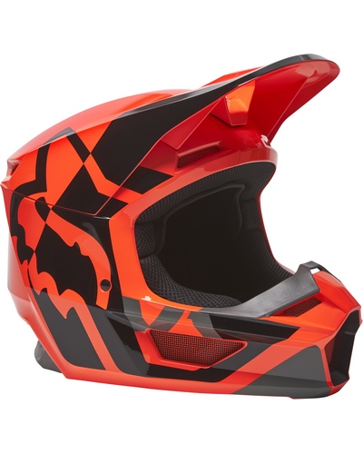 Casque Moto Cross FOX V1 Lux orange
