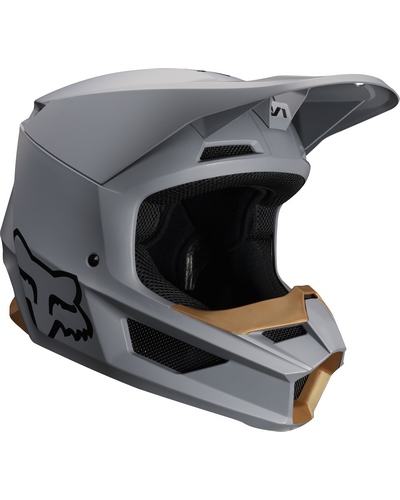 Casque Moto Cross FOX V1 Mat gris