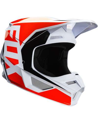 Casque Moto Cross FOX V1 Prix blanc-orange