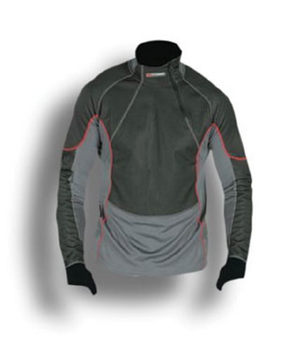 Maillot Moto FRANK THOMAS antifreez long Top noir/gris