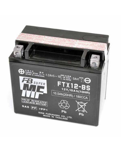 Batterie Moto FURUKAWA BATTERIE FURUKAWA FTX12-BS 12V/10AH