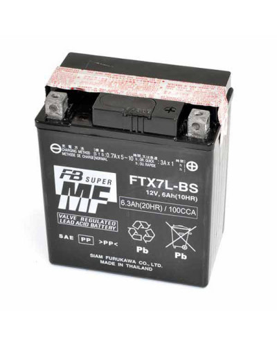Batterie Moto FURUKAWA BATTERIE FURUKAWA FTX7L-BS 12V/6AH Batterie Moto FURUKAWA BATTERIE FURUKAWA FTX7L-BS 12V/6AH