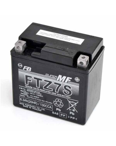 Batterie Moto FURUKAWA BATTERIE FURUKAWA FTZ7S (FA) 12V/6AH Batterie Moto FURUKAWA BATTERIE FURUKAWA FTZ7S (FA) 12V/6AH