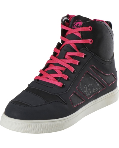 Baskets Moto FURYGAN Angie D3o lady noir-rose