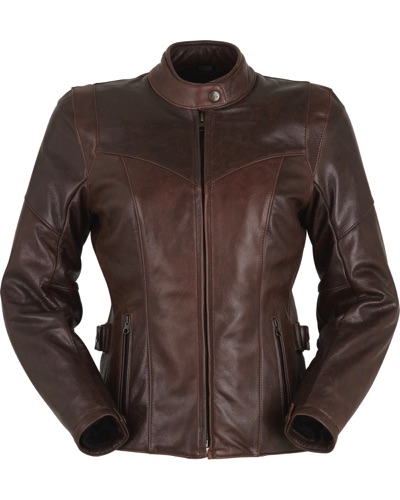 Veste Cuir Moto FURYGAN cuir Bella Lady marron