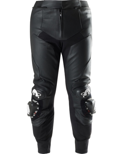 Pantalon Cuir Moto FURYGAN cuir Drack noir-blanc