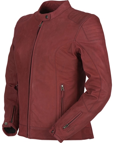 Blouson Cuir Moto FURYGAN Cuir lady Debbie bordeaux