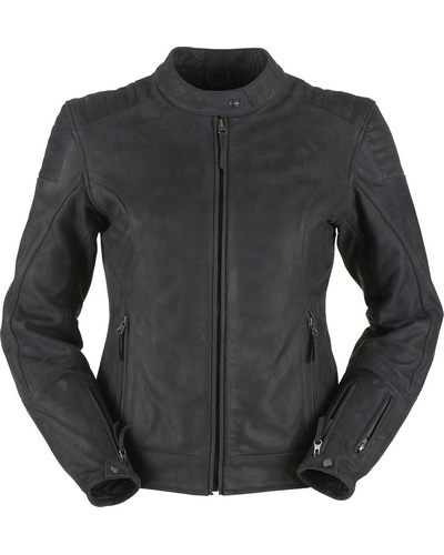 Blouson Cuir Moto FURYGAN Cuir lady Debbie noir