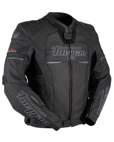 Blouson Cuir Moto FURYGAN cuir Nitros noir-blanc