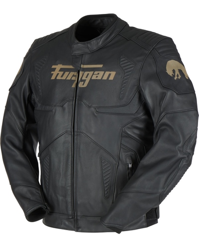 Blouson Cuir Moto FURYGAN cuir Sherman Evo noir