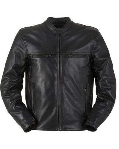 Blouson Cuir Moto FURYGAN Cuir Steed noir noir