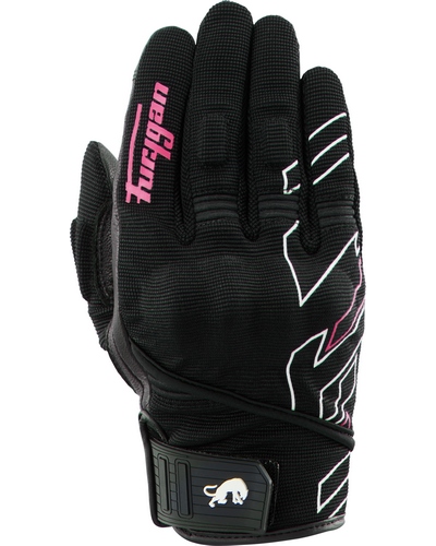 Gants Moto Été FURYGAN été Jet Néon D3o lady noir-rose