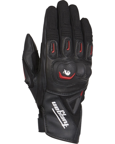 Gants Moto Été FURYGAN été Volt noir-rouge