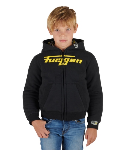 Blouson Textile Moto FURYGAN Luxio kid noir-jaune