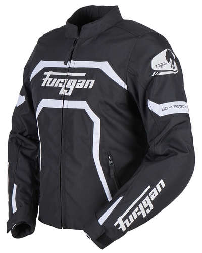 Blouson Textile Moto FURYGAN Mystic Evo lady noir-blanc