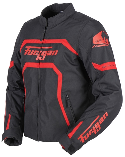 Blouson Textile Moto FURYGAN Mystic Evo lady noir-rouge