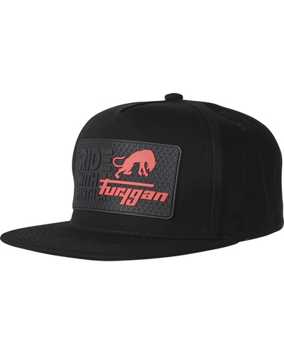 CASQUETTE FURYGAN Patch noir-rouge