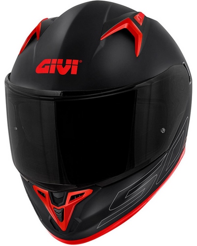 Casque Intégral Moto GIVI Atomic 50.9 noir-rouge