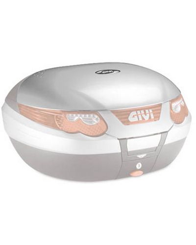Capot Top Case Moto GIVI Capot E55 Maxia 55L ARGENT MAT