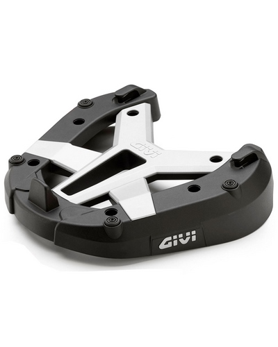 Capot Top Case Moto GIVI Enjoliveurs peint argent mat