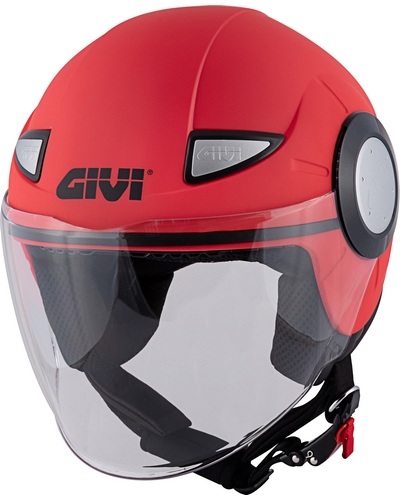 Casque Jet Moto GIVI J.05 Junior rouge