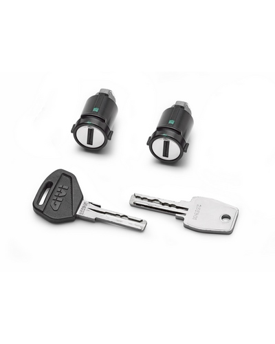 Pièces Détachées Top Case Moto GIVI Kit 2 barillets + clefs sécurité pour OBKEV/OBKEVS