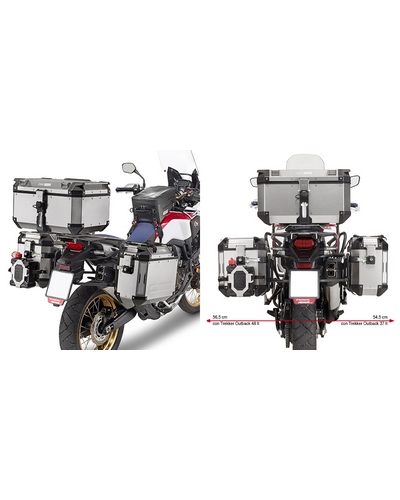 Porte Bagage Moto GIVI Support PL Outbak Honda 1000 Africa Twin 2016-17