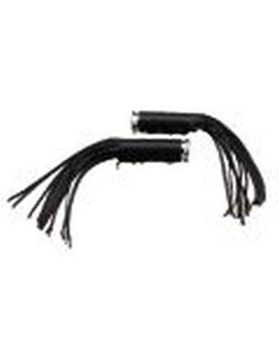 Poignées Moto HIGHWAY HAWK Couvre cuir+franges 20cm
