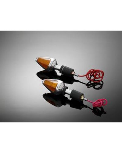 Clignotants Moto HIGHWAY HAWK Embouts de Guidon DIAMOND