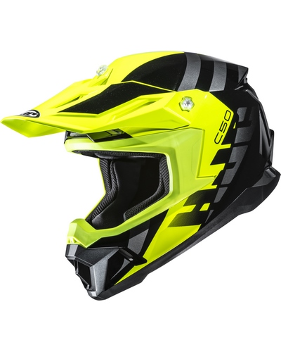 Casque Moto Cross HJC C-50 Mirage jaune