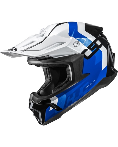 Casque Moto Cross HJC C-50 Primal bleu