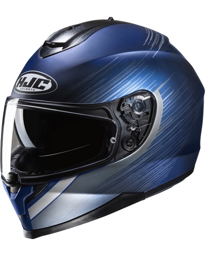 Casque Intégral Moto HJC C-70 N Sway bleu-gris