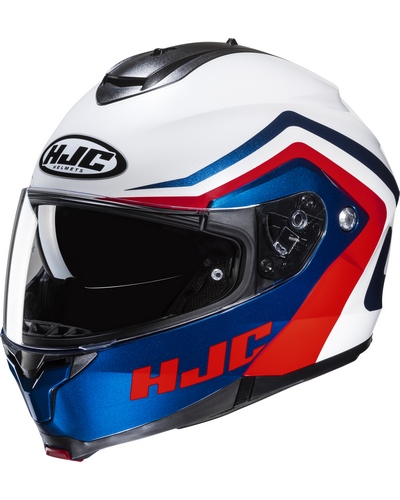 Casque Modulable Moto HJC C-91 N Nepos blanc-bleu