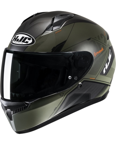 Casque Intégral Moto HJC C10 Inka kaki