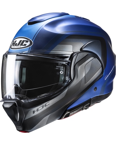 Casque Modulable Moto HJC F-100 Reff bleu Casque Modulable Moto HJC F-100 Reff bleu