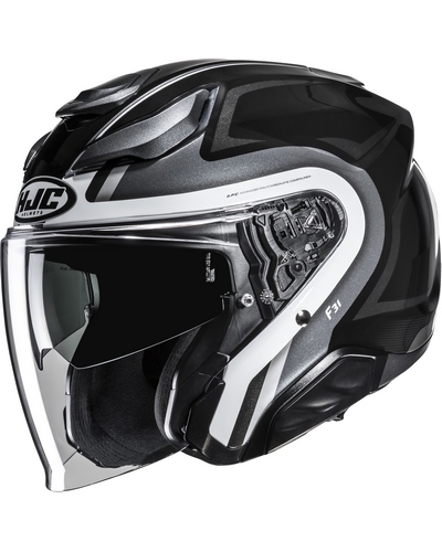 Casque Jet Moto HJC F-31 Bask noir-gris