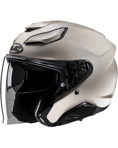 Casque Jet Moto HJC F-31 Uni beige