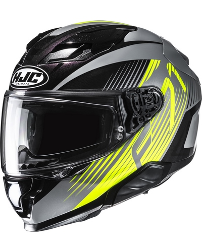 Casque Integral Moto HJC F-71 Catos gris-jaune