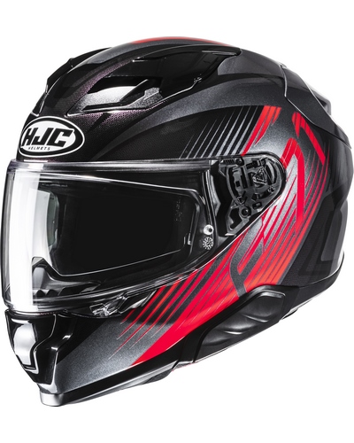 Casque Integral Moto HJC F-71 Catos noir-rouge Casque Integral Moto HJC F-71 Catos noir-rouge