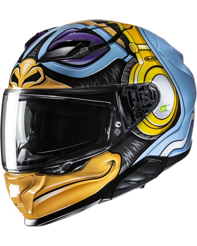 Casque Integral Moto HJC F-71 Monkey DJ multicolore