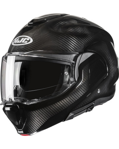 Casque Modulable Moto HJC F100 Carbon noir mat Casque Modulable Moto HJC F100 Carbon noir mat