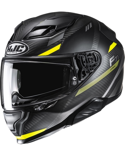 Casque Integral Moto HJC F71 Carbon Esira noir-jaune