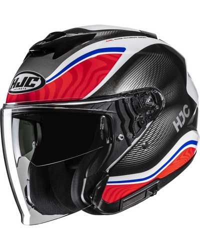 Casque Jet Moto HJC I-31 Depe rouge-bleu Casque Jet Moto HJC I-31 Depe rouge-bleu