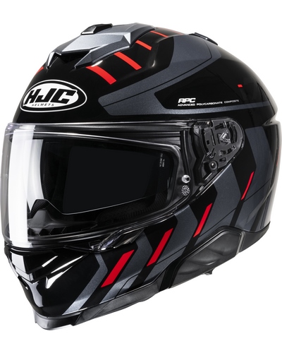 Casque Integral Moto HJC I-71 Simo noir-rouge Casque Integral Moto HJC I-71 Simo noir-rouge