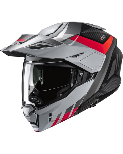 Casque Modulable Moto HJC I-80 Imes gris-rouge Casque Modulable Moto HJC I-80 Imes gris-rouge