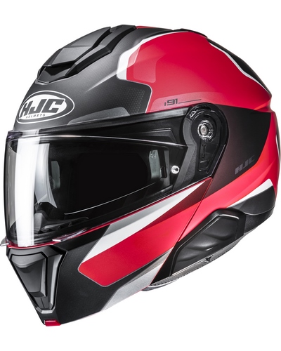 Casque Modulable Moto HJC I-91 Felio noir-rouge