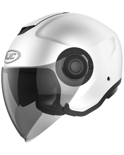 Casque Jet Moto HJC I40 Uni blanc