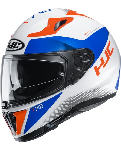 Casque Intégral Moto HJC I70 Tas blanc-bleu